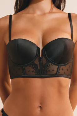 Soutien-gorge bustier en broderie