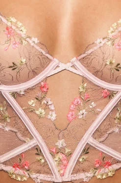 Soutien-gorge bustier en broderie
