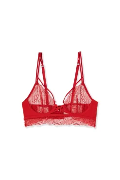 Soutien-gorge bustier en dentelle et liens