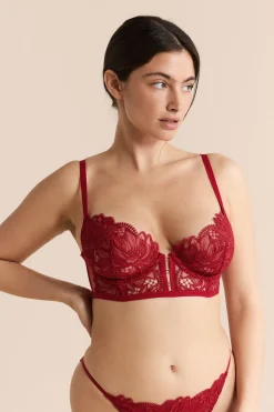 Soutien-gorge bustier en guipure