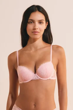 Soutien-gorge coques fines avec broderie