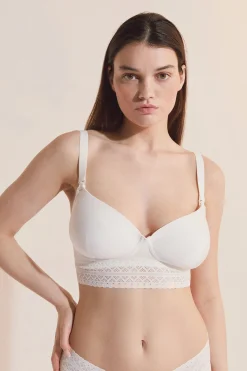 Soutien-gorge coques fines, clips d'allaitement