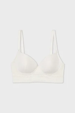 Soutien-gorge coques fines, clips d'allaitement