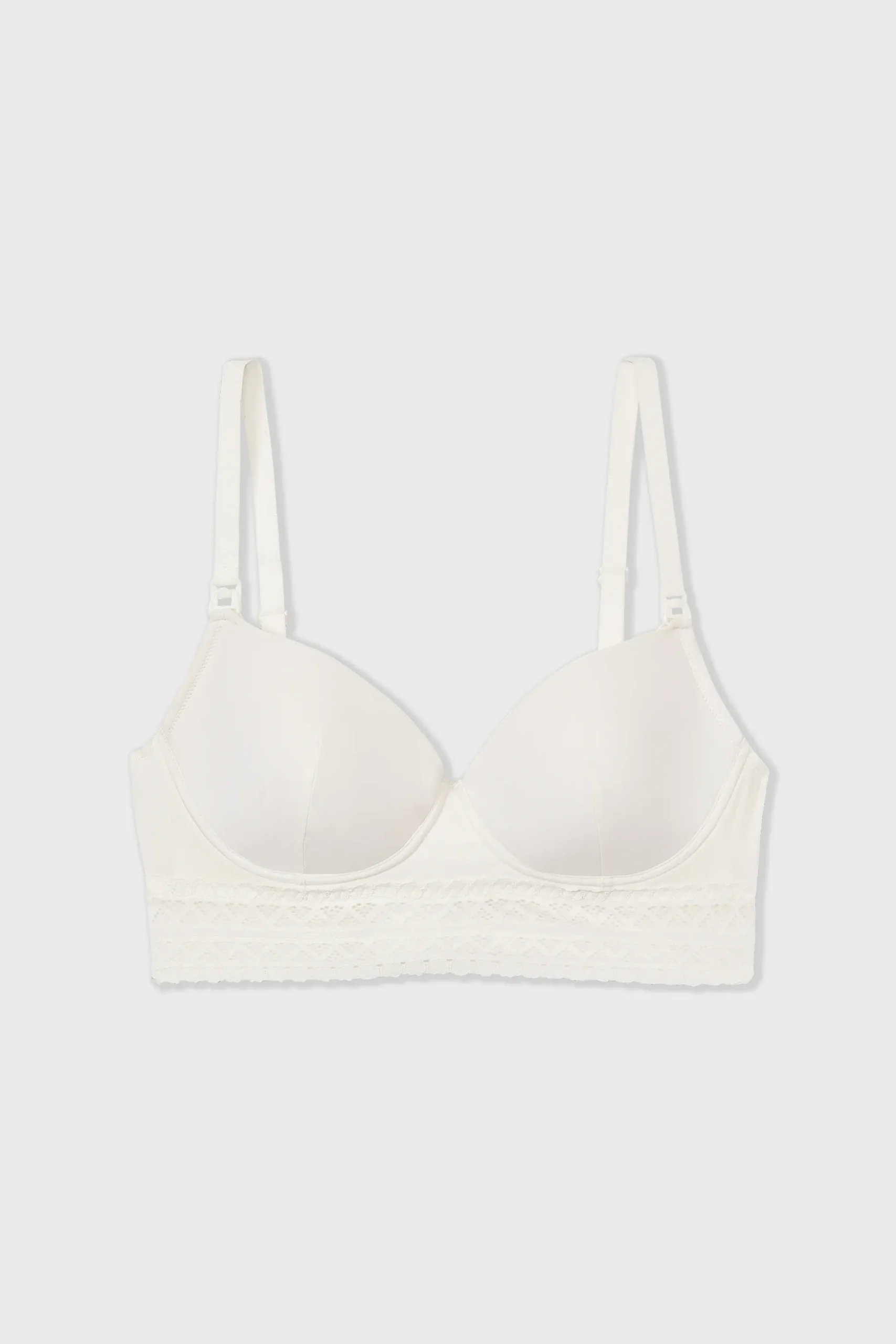 Soutien-gorge coques fines, clips d'allaitement