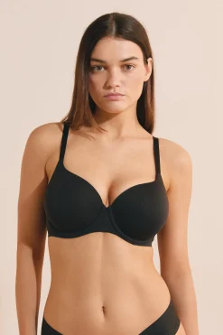 Soutien-gorge coques fines en microfibre