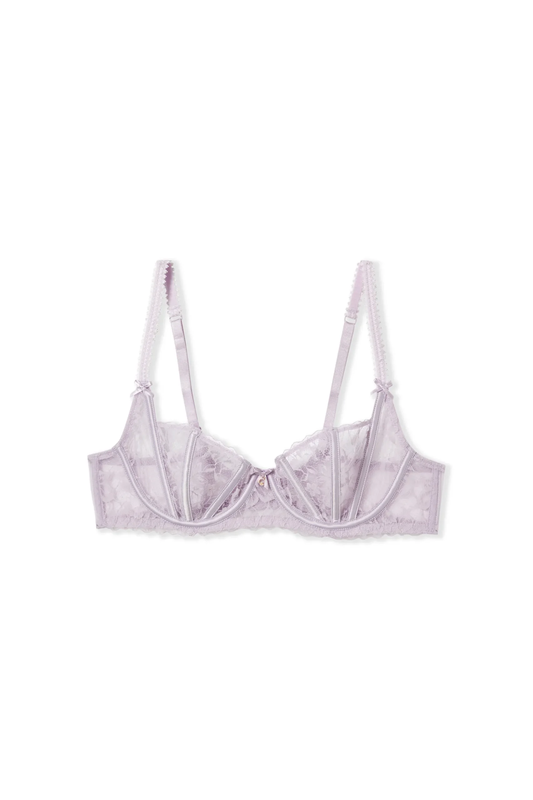 Soutien-gorge corbeille en satin et dentelle eyelash