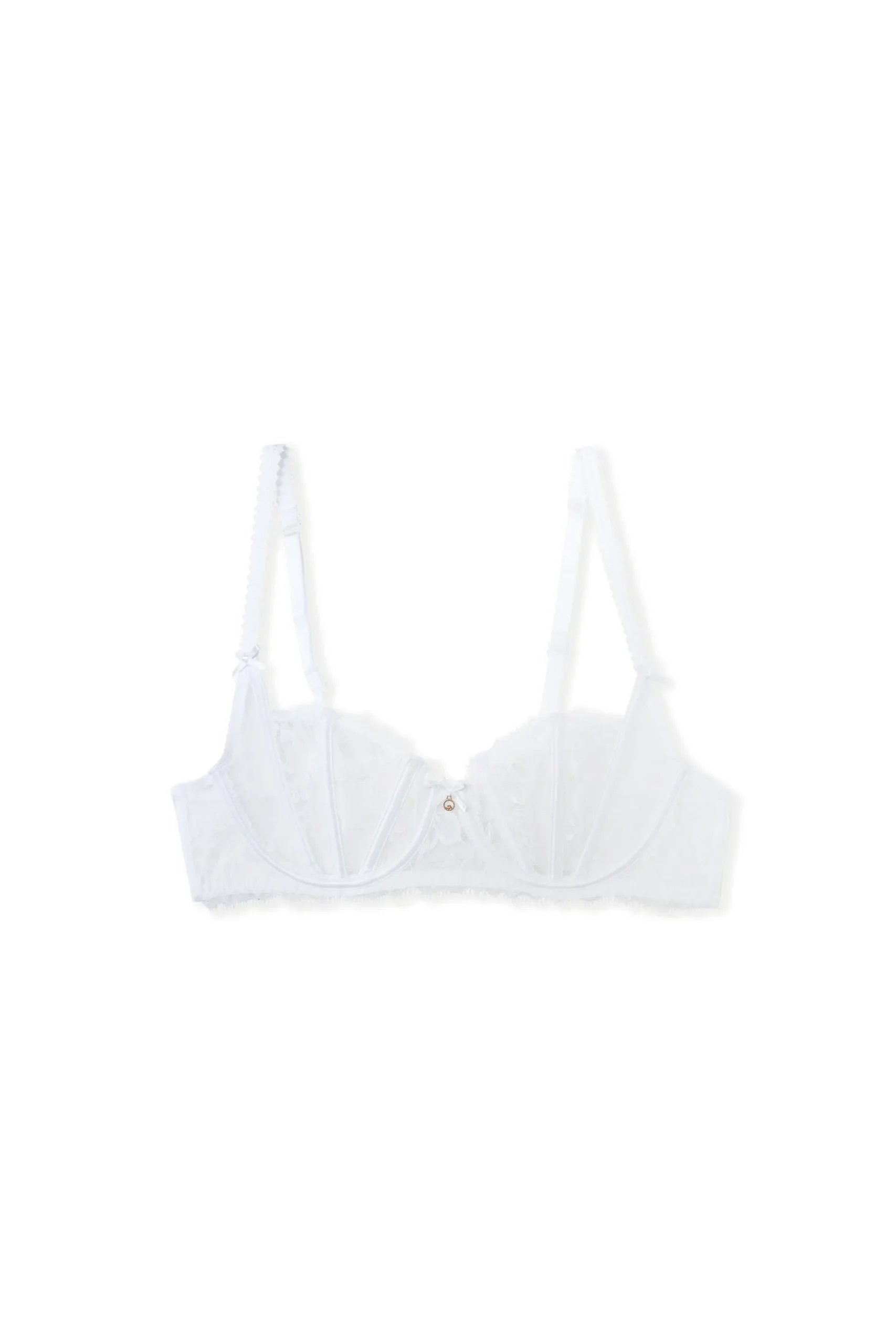 Soutien-gorge corbeille en satin et dentelle eyelash