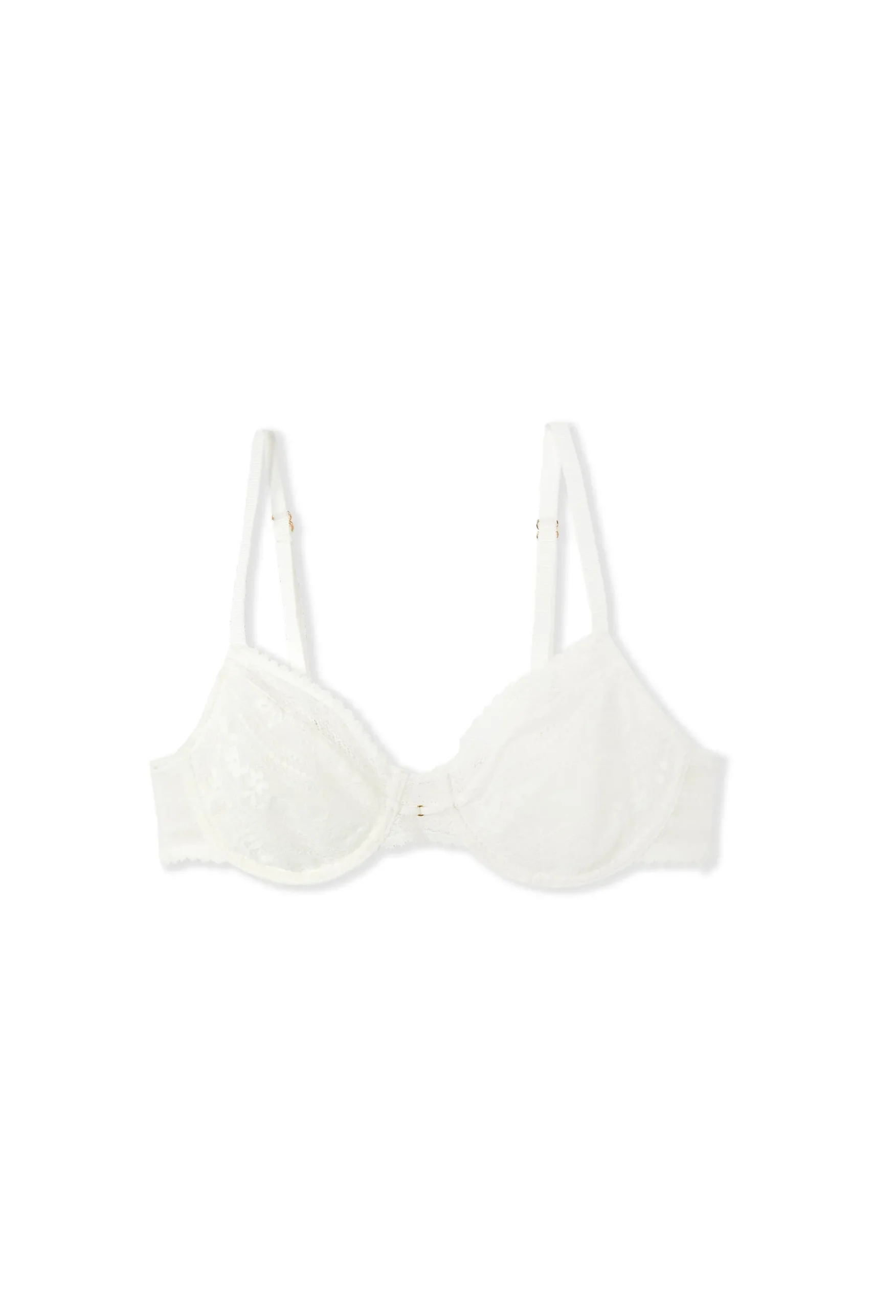 Soutien-gorge en dentelle avec bijou doré sans teinture