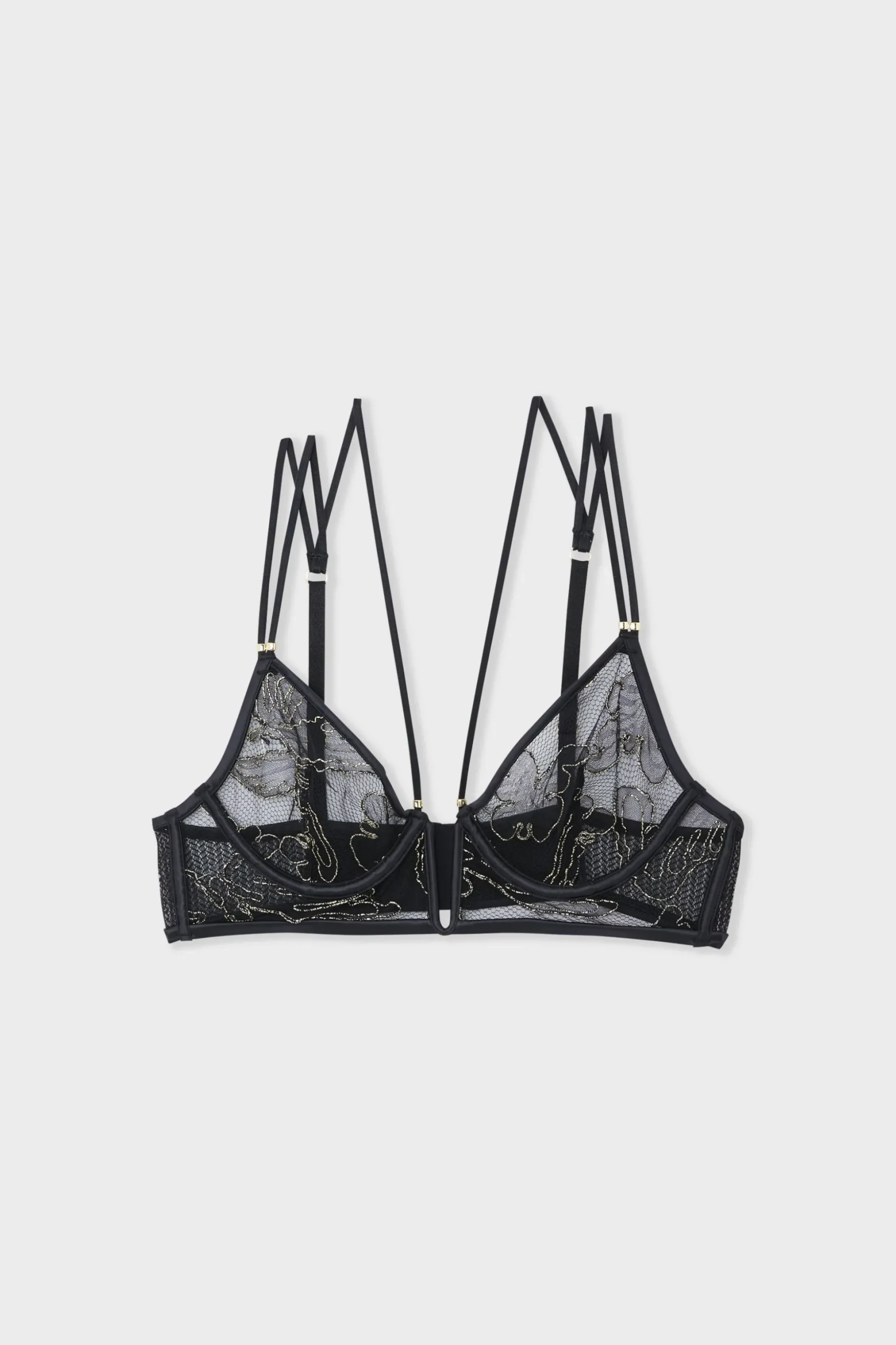 Soutien-gorge en dentelle rebrodée