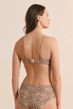 Soutien-gorge en microfibre à motifs