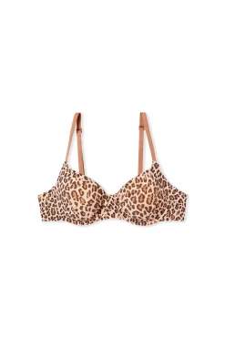 Soutien-gorge en microfibre à motifs