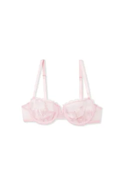 Soutien-gorge N.9 - Balconnet à broderie cœurs