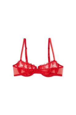 Soutien-gorge N.9 - Balconnet à broderie cœurs