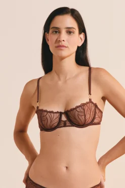 Soutien-gorge N.9 - Balconnet en broderie florale