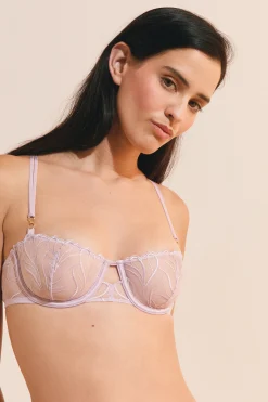 Soutien-gorge N.9 - Balconnet en broderie florale
