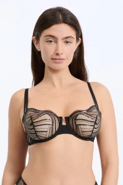 Soutien-gorge N.9 - Balconnet en broderie perlée