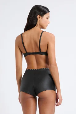 Soutien-gorge N.9 - Balconnet en cuir