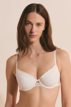 Soutien-gorge N.4 - Le coques fines avec broderie