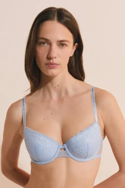 Soutien-gorge N.4 - Le coques fines avec broderie