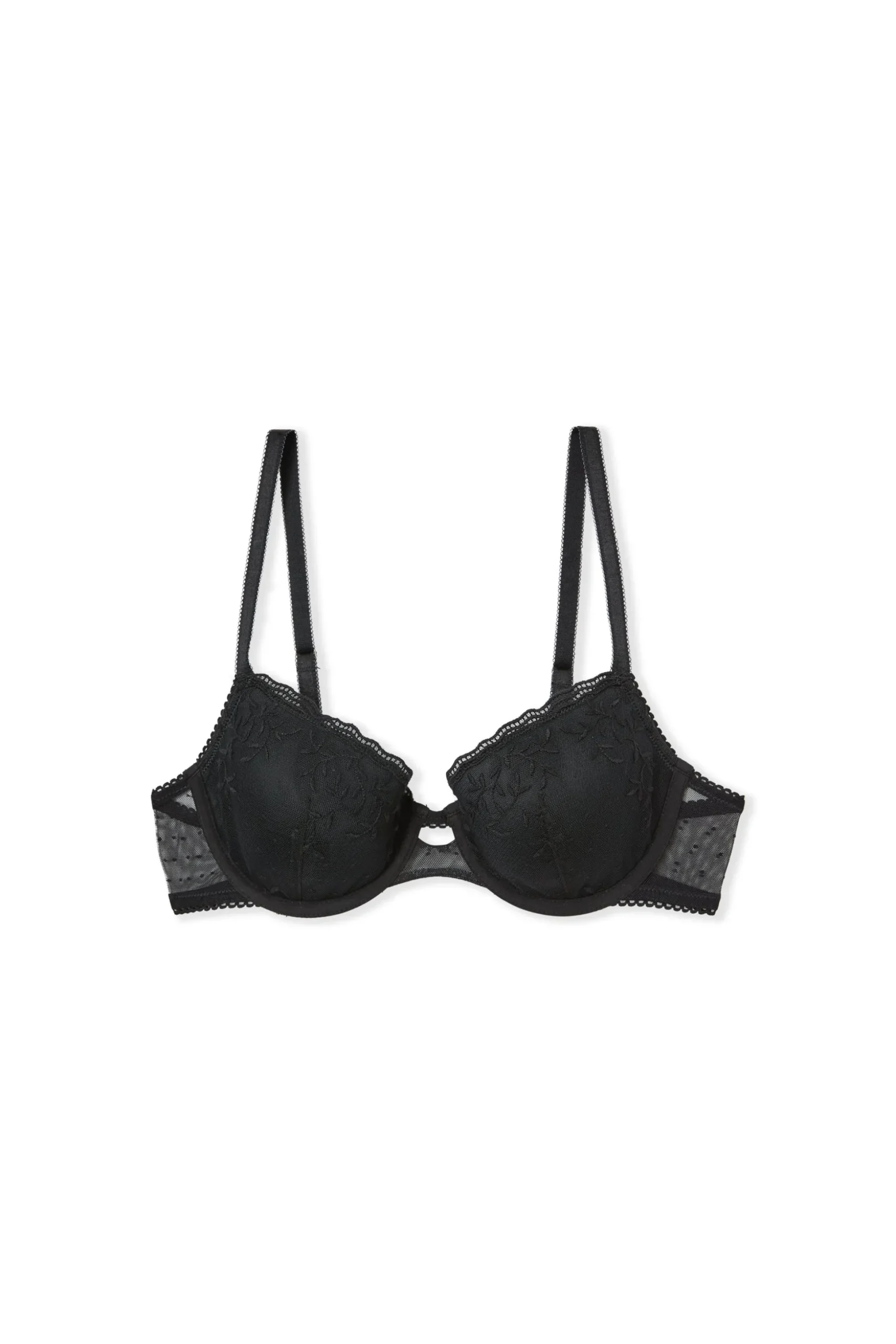 Soutien-gorge N.4 - Le coques fines avec broderie