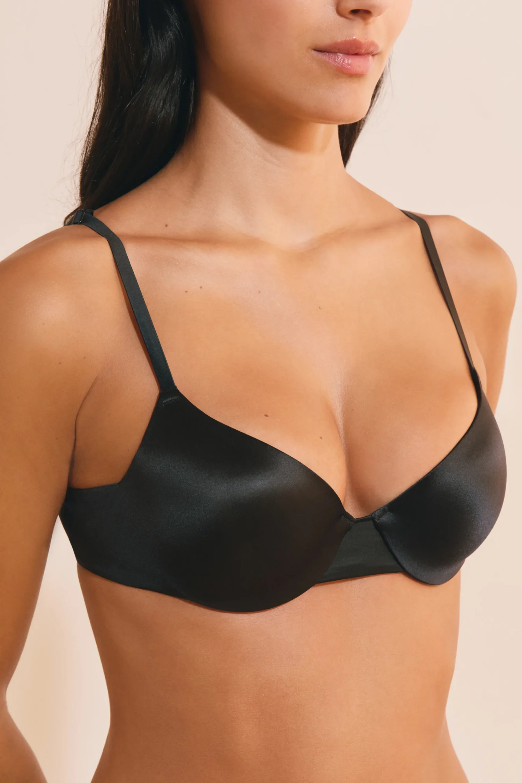 Soutien-gorge N.4 - Le coques fines 2 en 1 satiné