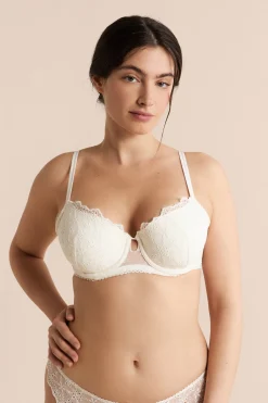 Soutien-gorge N.4 - Le coques fines avec broderie