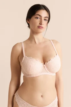 Soutien-gorge N.4 - Le coques fines avec broderie