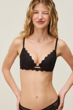 Soutien-gorge N.2 - Le push-up plongeant en dentelle