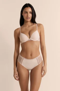 Soutien-gorge N.2 - Le push-up plongeant avec détails en dentelle