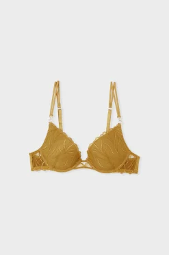 Soutien-gorge N.2 - Le push-up plongeant en broderie florale