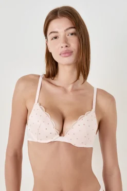 Soutien-gorge N.2 - Le push-up plongeant avec broderie