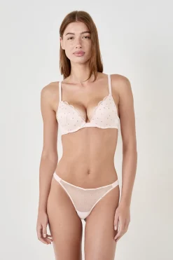 Soutien-gorge N.2 - Le push-up plongeant avec broderie
