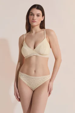 Soutien-gorge N.8 - Le triangle en coton avec clips d'allaitement et coussinets anti fuite