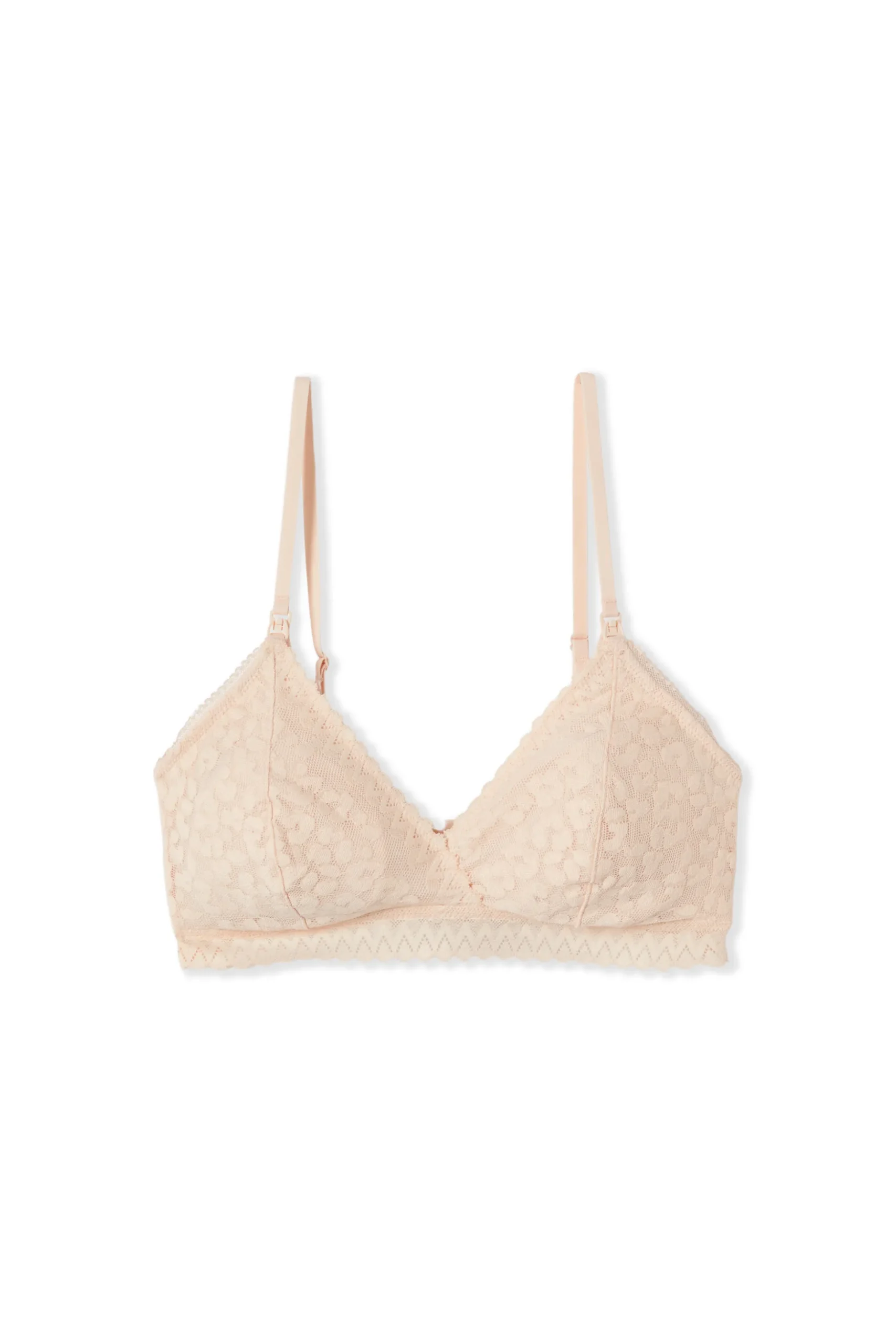 Soutien-gorge N.8 - Le triangle en coton avec clips d'allaitement et coussinets anti fuite