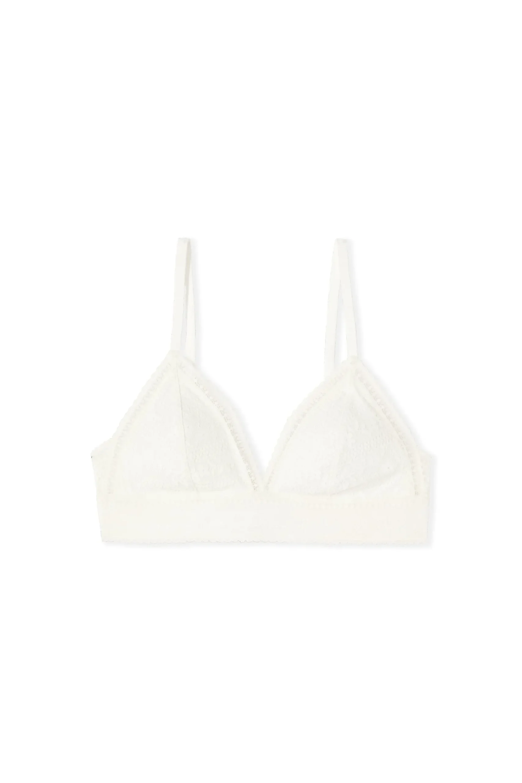 Soutien-gorge N.8 - Le triangle sans armatures en dentelle sans teinture