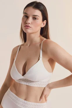 Soutien-gorge N.8 - Le triangle sans armatures de maternité, clips d'allaitement