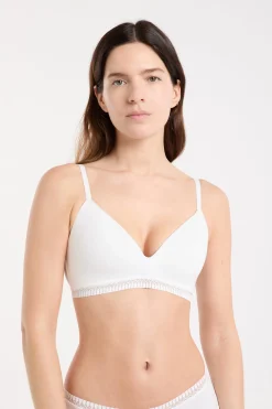 Soutien-gorge sans armatures coques fines en coton biologique