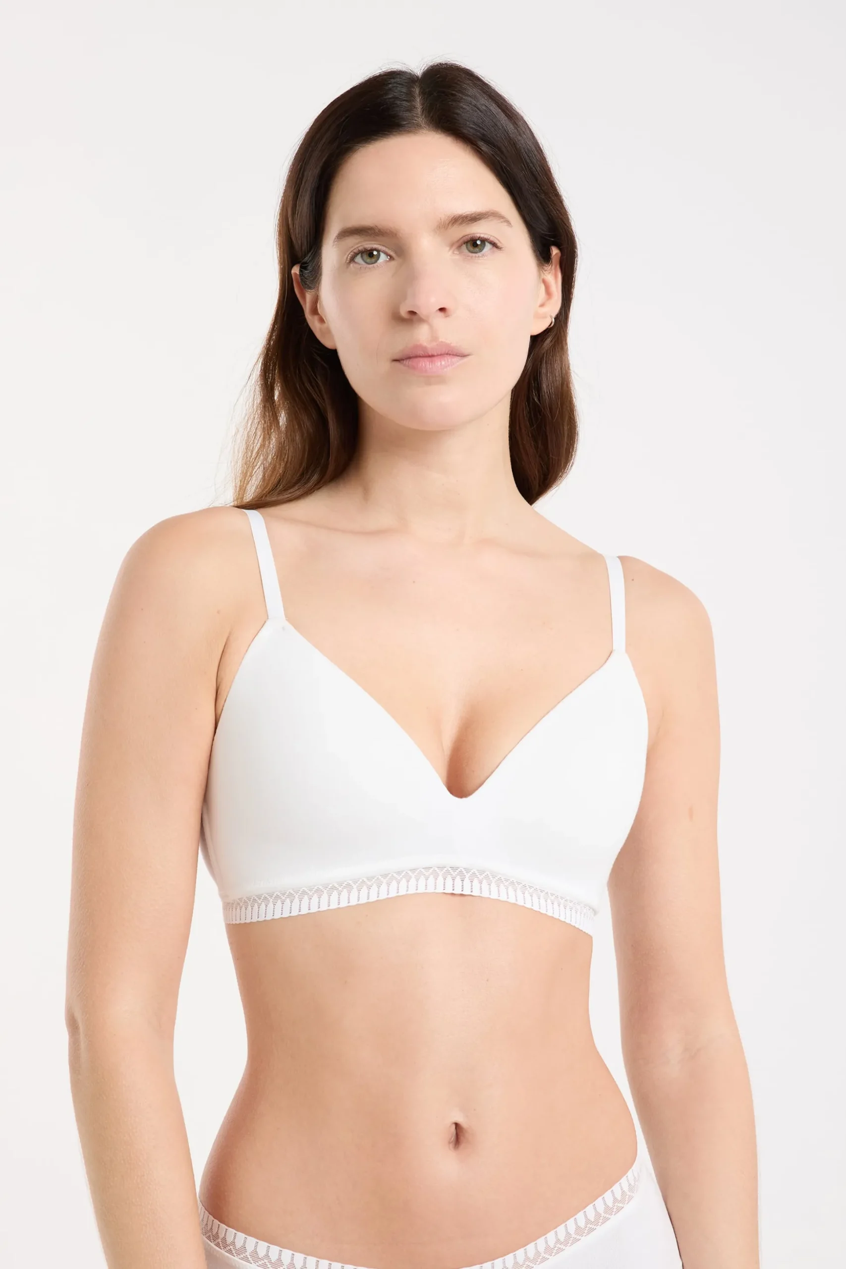 Soutien-gorge sans armatures coques fines en coton biologique