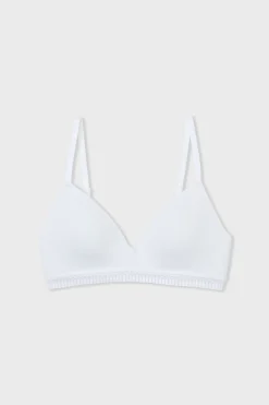 Soutien-gorge sans armatures coques fines en coton biologique