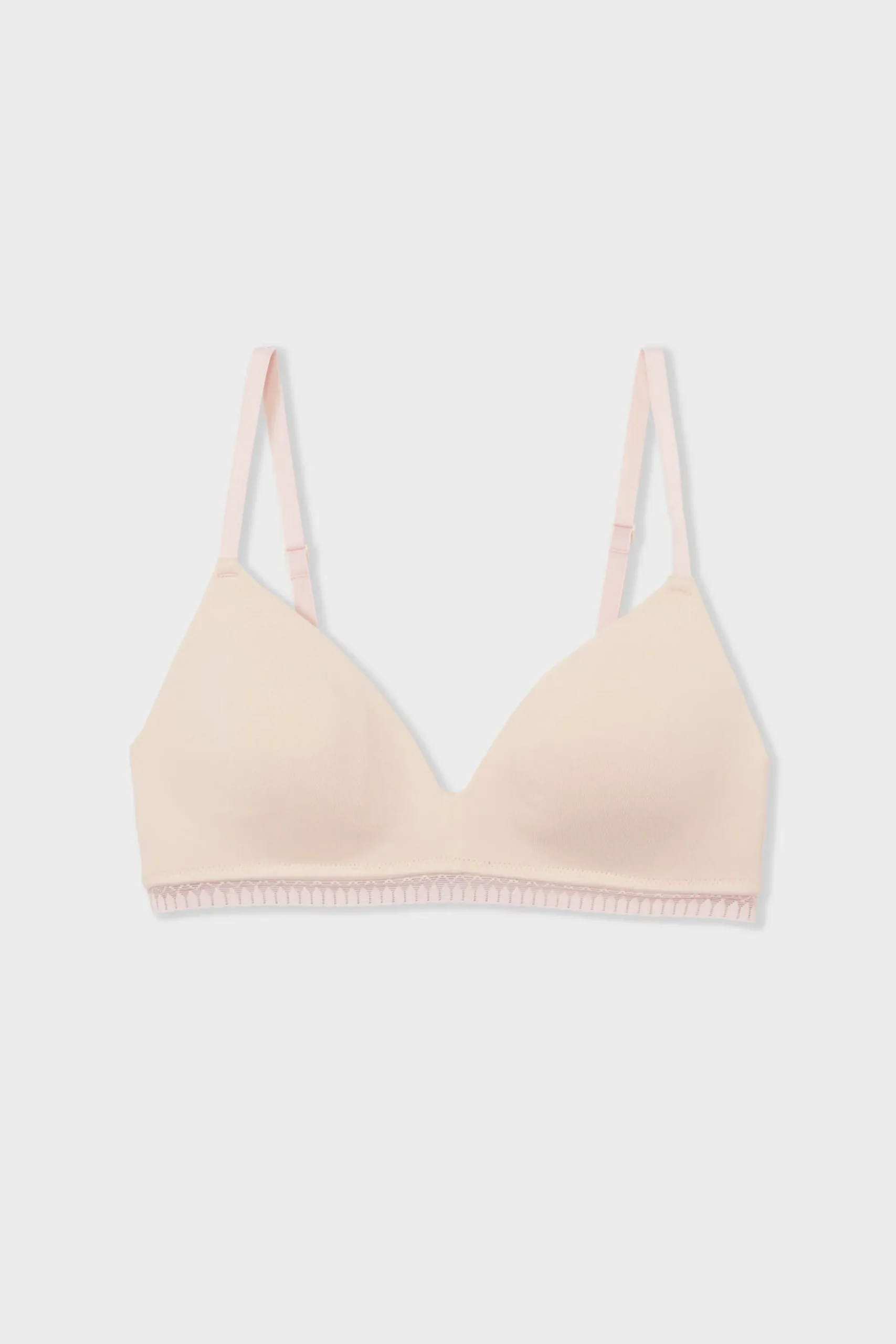 Soutien-gorge sans armatures coques fines en coton biologique