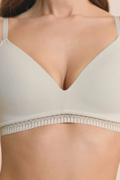 Soutien-gorge sans armatures coques fines en coton biologique