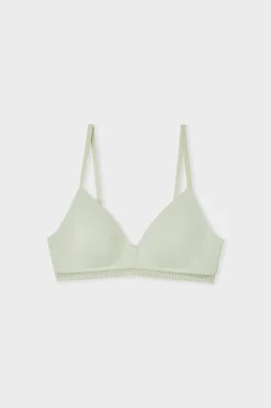 Soutien-gorge sans armatures coques fines en coton biologique