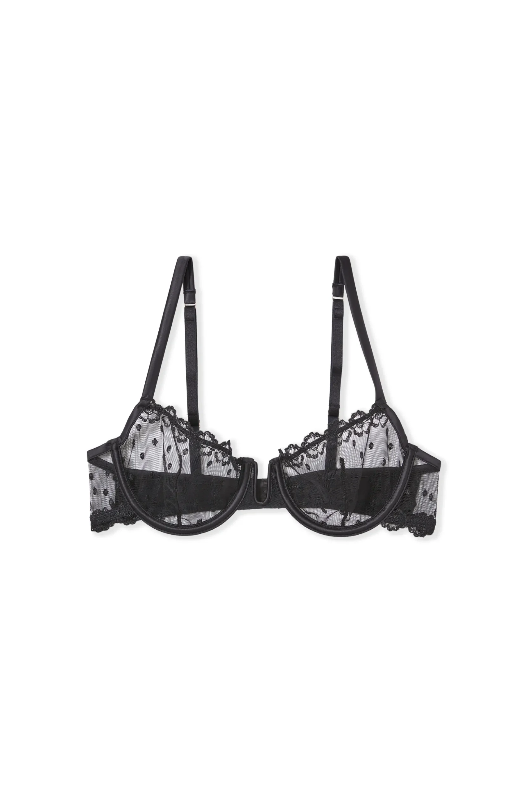 Soutien-gorge sans coques en broderie