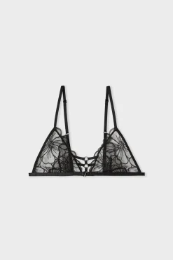 Soutien-gorge triangle avec broderie