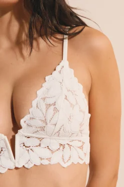 Soutien-gorge triangle avec dentelle