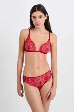 Soutien-gorge triangle en dentelle