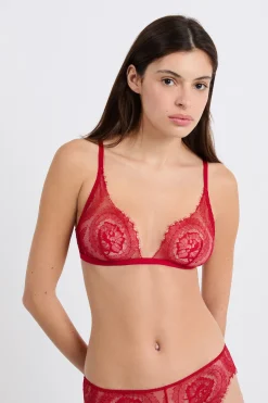 Soutien-gorge triangle en dentelle