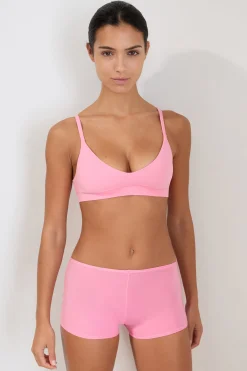 Soutien-gorge triangle en microfibre avec pads amovibles