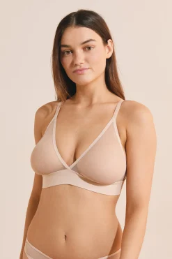 Soutien-gorge triangle en tulle