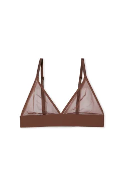 Soutien-gorge triangle sans armatures en tulle